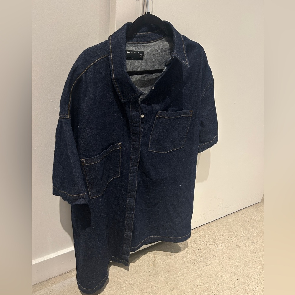 ASOS dark denim dress